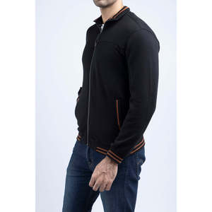 Trench-coat réversible en piqué pour homme, noir, style vintage, col montant, fermeture à glissière, imperméable, pièce unique XS - Product Image 4