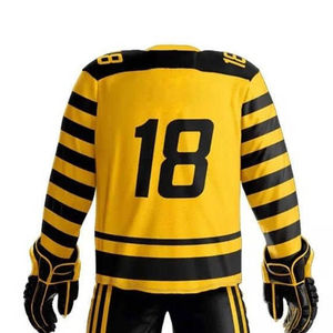 Ventes chaudes Uniformes de hockey sur glace personnalisés sur mesure pour la vente directe d'usine Haute qualité Séchage rapide Unisexe Adultes - Product Image 4