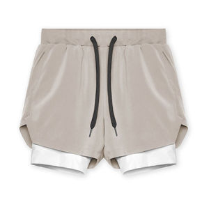 Pantalones Cortos Deportivos 2 en 1 para Hombre, Personalizados al por Mayor, Fabricante OEM, Marca Privada, Malla Transpirable, Proveedor de Ropa Deportiva al por Mayor - Product Image 3