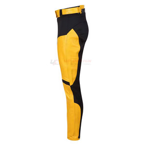 Dernier design, service OEM DESIGN INTERNATIONAL, pantalon de moto en cuir pour femme, confortable, respirant, qualité supérieure, contrasté - Product Image 6