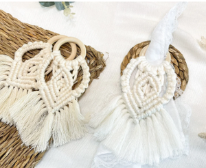 ห่วงรัดผ้าเช็ดปาก macrame-เครื่องใช้บนโต๊ะอาหารสไตล์โบโฮ - Product Image 4