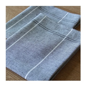 Ensemble de serviettes de cuisine simples et unies, blanc, pour le nettoyage de la vaisselle domestique, Support d'essuyage, personnalisé, 100% coton naturel - Product Image 2