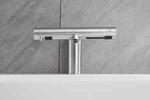 Tetch Kuaierte Distributeur de <span class=keywords><strong>savon</strong></span> lavant et séchant 3 en 1 en acier inoxydable commercial Ss304 Robinet de lavabo automatique à capteur intelligent Séche-mains - Product Image 5