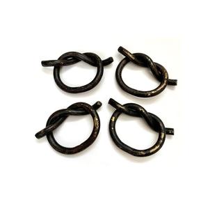 Ensemble d'anneaux de serviette en métal minimaliste moderne, porte-serviettes décoratifs réutilisables de luxe pour la maison et les banquets festifs - Product Image 3