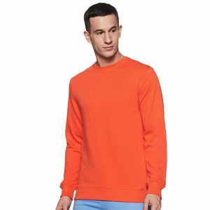Sweats pour hommes de qualité supérieure pull de couleur orange grande taille manchette élastique sweats à séchage rapide pour adulte - Product Image 1