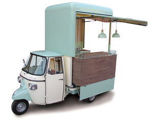 Triciclo Eléctrico para Comida, Carrito de Comida Móvil, Camioneta de Comida Callejera de Tres Ruedas para Café, Pizza, Tacos, Helados, Bocadillos, Hot Dogs - Product Image 5