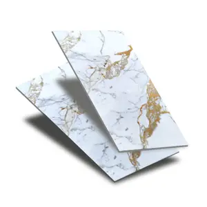 Nuevo diseño, serie esmaltada de cristal pulido, Mural dorado, baldosas de porcelana para suelo, baldosas de pared con aspecto de mármol de lujo, baldosas de suelo de 600x1200mm - Product Image 1