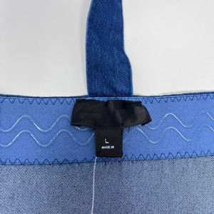 Femmes grand bleu Denim Y2K chérie nuisette Bustier Corset haut court bouton détail décontracté Style Vintage pour été printemps - Product Image 4