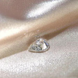 Pierre de moissanite lâche de forme poire brillante tendance, couleur D, VVS1, précieuse, passe le testeur de diamant, idéale pour la fabrication de bijoux - Product Image 2