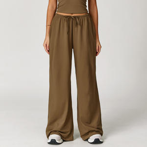Meilleure vente de pantalons de survêtement décontractés grande taille pour femmes pantalons unis confortables et respirants taille moyenne-en vente! - Product Image 2