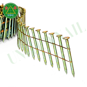 1-3/4 "x 0.086 Coil Nails 9000pcs avec tige lisse Styles Revêtement de couleur jaune et compétitif avec le prix d'usine du Vietnam - Product Image 5