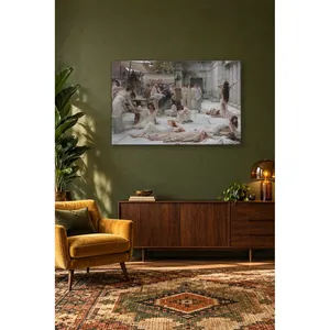 Impresión en lienzo de Fida Alma Tadema: Mujeres durmiendo en un patio de mármol - Product Image 5