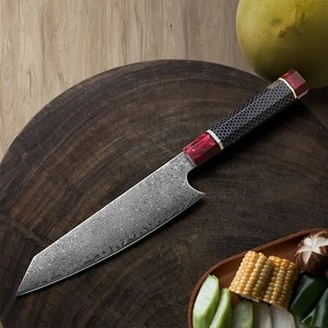 Wholesale Customized OEM ODM Cutlery Factory Professional Japanese Chef Knife Damascus Steel Slice <b>Vegetable</b> Fruit Kitchen Knife - Product Image 2