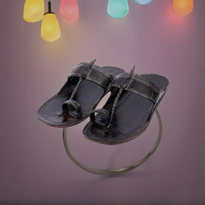 Nuevos mocasines hechos a mano de cuero marrón para hombre, calzado informal étnico sin cordones con suela trenzada, zapatillas deslizantes de cuero marrón - Product Image 2