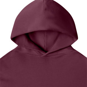 Sweat à capuche bordeaux personnalisé pour homme |   Sweat-shirt surdimensionné bordeaux |   Fabricant de sweats à capuche en molleton pour équipes sportives, vêtements décontractés OEM en gros - Product Image 3