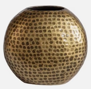 Decoración de escultura moderna Venta caliente Florero de piso de aluminio para el hogar Boda o sala de estar Mesa para exhibición de flores - Product Image 1