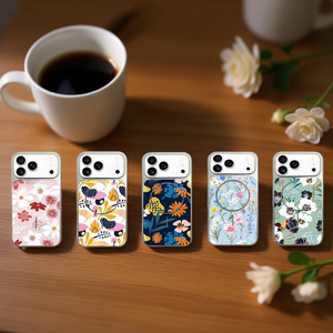 Funda Magnética Anti-Caídas para IP 13 Pro Max, Material TPU+PC, Diseño Floral Chinoiserie Sublimable, con Soporte para Teléfono - Product Image 2