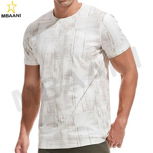 T-shirt graphique pour homme 95% coton col rond manches courtes Tee-shirt doux extensible décontracté imprimé - Product Image 1