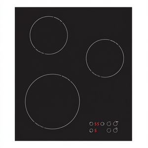 Placa de Inducción de 3 Zonas Negra de 45 cm, Electrodoméstico de Cocina Elegante y Moderno - Product Image 2