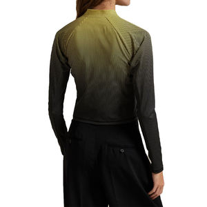 Pull-over streetwear pour femme, personnalisable, avec motif graphique, col quart-zip, en coton extensible, broderie 3D sur le devant, collection automne - Product Image 2