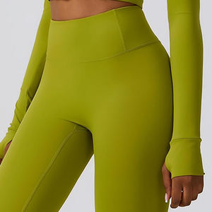 European American Hot Sales Yoga Training Suit Factory Wholesale Set Woman Custom Logo Seamless Yoga Set Fitness Wear For <b>Women</b> - Product Image 5