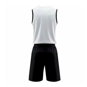 Uniforme de baloncesto de buena venta, ropa deportiva, camisetas de baloncesto de entrenamiento, conjuntos de ropa de hombre, uniforme de baloncesto sin mangas liso en blanco - Product Image 4