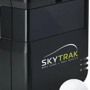 Monitores de lanzamiento Skytrak y simulador de golf