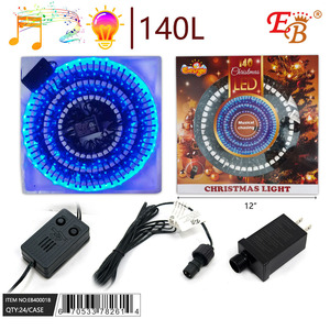 140 luces de Navidad LED con música azul (G)MAS 24PC/CS para decoraciones festivas - Product Image 1