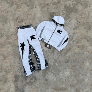 Conjunto deportivo de alta calidad fabricado por Asisto, pantalones deportivos de doble capa con capucha y pantalones de doble cintura con bordado. - Product Image 5