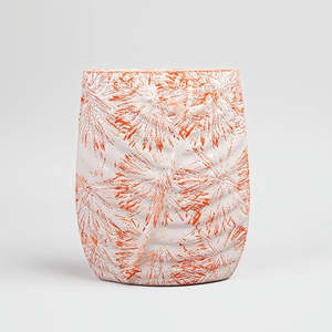 Jarrón de Cerámica con Textura de Hoja de Durazno, Estilo Minimalista Art Deco, Bolso de Lujo Chino para Exhibición en Mesa de Salón - Product Image 6