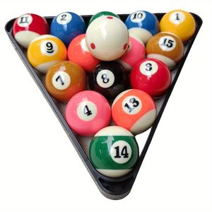 Juego de Bolas de Billar de Resina de 52,4 mm de Fábrica Hongjie, Accesorios de Mesa de Billar en Oferta, Directo de la Fuente - Product Image 1