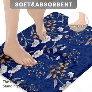 Custom Printed Flannel <b>Bathroom</b> Rug <b>Set</b> for <b>Bathroom</b> Non-Slip Shower Curtain Bath <b>Mat</b> - Product Image 3