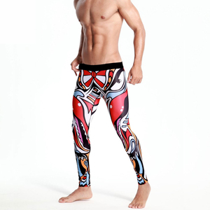 Leggings de compression pour hommes en camouflage sublimé MMA pour la salle de sport, leggings de course pour hommes, leggings de compression pour hommes, pantalons de fitness - Product Image 2