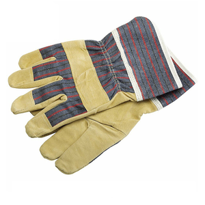Gants en cuir fendu de qualité supérieure pour la durabilité et le confort Idéal pour le travail intensif Gants de travail de sécurité en cuir de vachette fendu - Product Image 1
