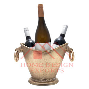 2025 Venta caliente hecho a mano de metal pesado de mesa decorativo Cubo de vino de metal a precio al por mayor - Product Image 4