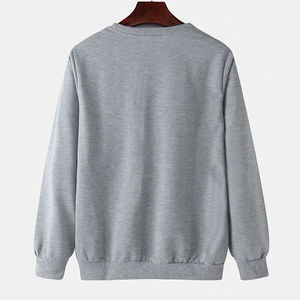 Sudadera de Invierno de Alta Calidad, Bordada, Lisa, Teñida, Mezcla de Algodón/Bambú, Cuello Redondo, Personalizable, OEM Disponible - Product Image 2