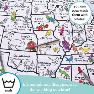 Bản đồ Khăn trải bàn giấy màu thế giới tự làm bản đồ Khăn trải bàn giấy màu của trẻ em - Product Image 4