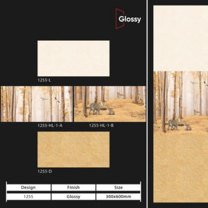 Solución para paredes, azulejos cerámicos de 300x600 mm para baño y cocina, acabado brillante y mate, superficie con efecto de azúcar tallado, diseño de pared interior de lujo. - Product Image 1