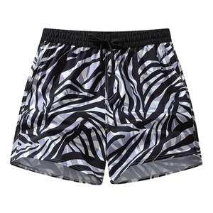 กางเกงว่ายน้ำสำหรับผู้ชายกางเกงชายหาด100% ผ้าฝ้ายลายสก็อตแบบลำลองกางเกงขาสั้นแบบปกติไม่ยืดเป็นมิตรต่อสิ่งแวดล้อมไม่ยับสำหรับฤดูร้อน - Product Image 1