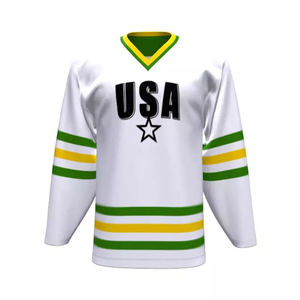 Ropa Deportiva para Adultos, Servicio OEM, Nombre del Equipo, Sublimación, Jersey de Hockey sobre Hielo Personalizado de Manga Larga de Alta Calidad, Talla Grande, 100% - Product Image 1