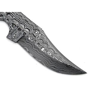 มีด JEXMOO ทำมือจากเหล็กดามัสกัส ใบมีดเปล่า ลายหยดน้ำอเนกประสงค์ พร้อมเป็นของขวัญที่สมบูรณ์แบบ เหมาะสำหรับใช้งานกลางแจ้ง - Product Image 2