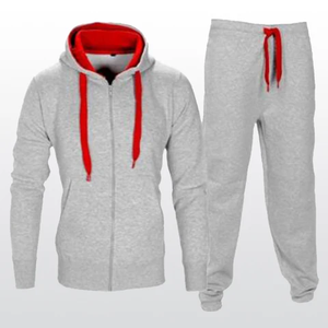 Ensemble sweat à capuche zippé et pantalon évasé pour femme, grande taille, hiver, épais, respirant, avec logo personnalisé, style streetwear hip-hop - Product Image 1