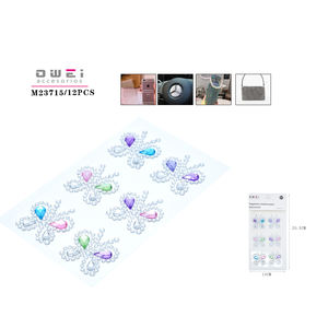 Petits autocollants décoratifs colorés de diamant - Product Image 1