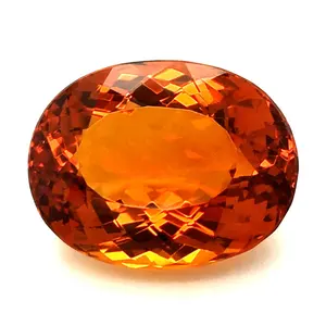 柠檬21.21 Cts珠宝制作优秀切割宝石天然马德拉柠檬橙色宝石独特形状宽松宝石
