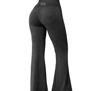 Mallas de yoga sin costuras de LICRA para mujer, pantalones de yoga personalizados, leggings sin costuras de contorno - Product Image 1
