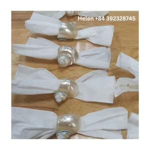 99 Gold Data Helen Sea Shell <b>Napkin</b> Rings for Luxury <b>Party</b> Table Dinnerware Decor Natural Crafts - Product Image 3