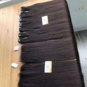 Venta al por mayor de pelo Remy ondulado natural alineado con cutícula completa vietnamita, extensión a granel, procesamiento químico de alta calidad, barato - Product Image 1