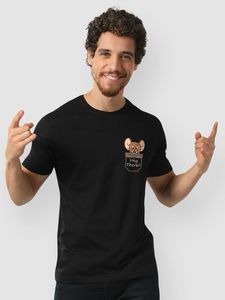เสื้อยืดคอกลมแขนสั้นสำหรับผู้ชาย,เสื้อยืดพิมพ์ลายแบบพองเองเสื้อยืดผู้ชายสีดำเสื้อยืดฟิตเนสสำหรับผู้ชาย - Product Image 5