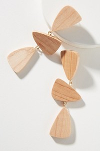 Boucles d'oreilles en bois à la mode pour les fêtes - Product Image 2