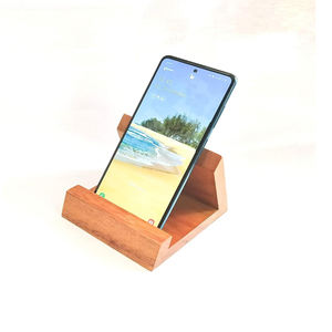 New Customized Hand Crafted Brass Inlay <b>Work</b> Wood Mobile <b>Stand</b>, Mobile <b>Stand</b> for Desk Manufacturer and Exporters - Product Image 3